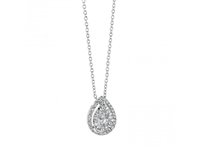 Collana Comete Donna Classic in Oro bianco Diamante 0.41 Ct GLB1047 - GLB1047